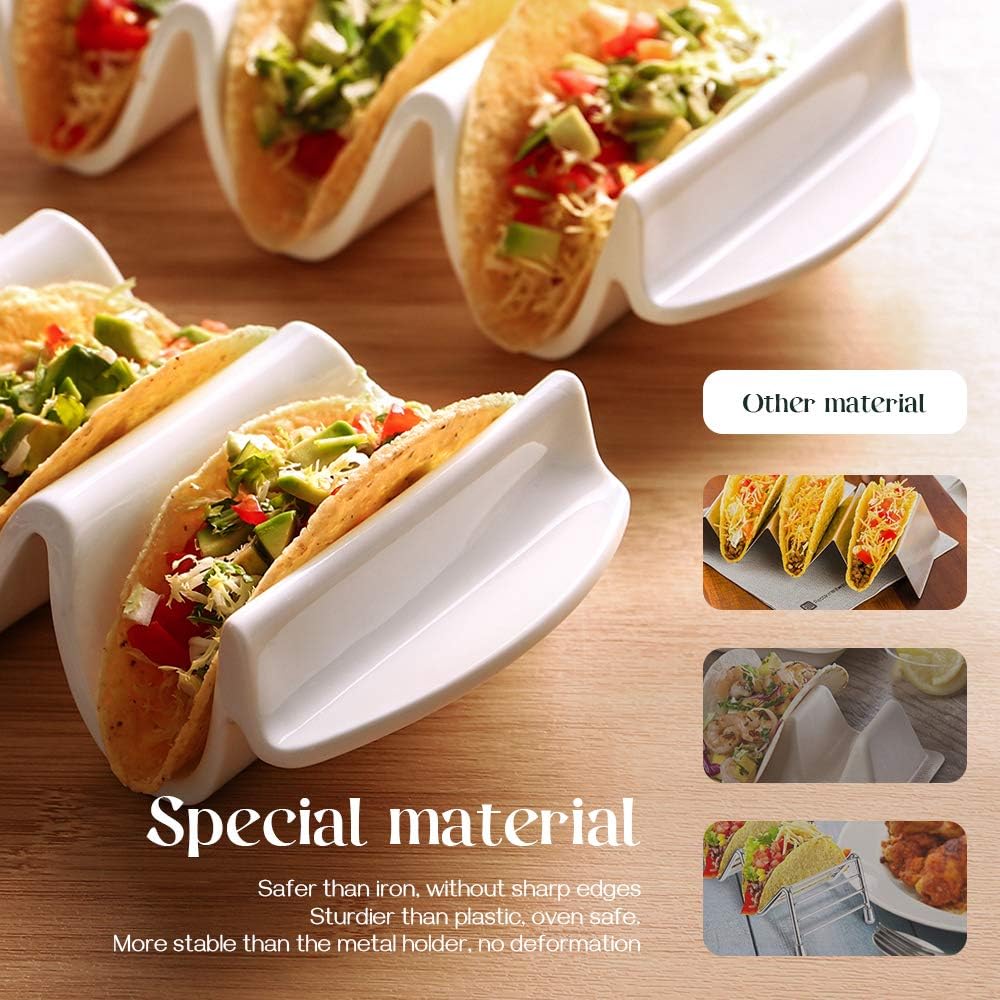 DOWAN Porcelain Taco Holder, 9.75