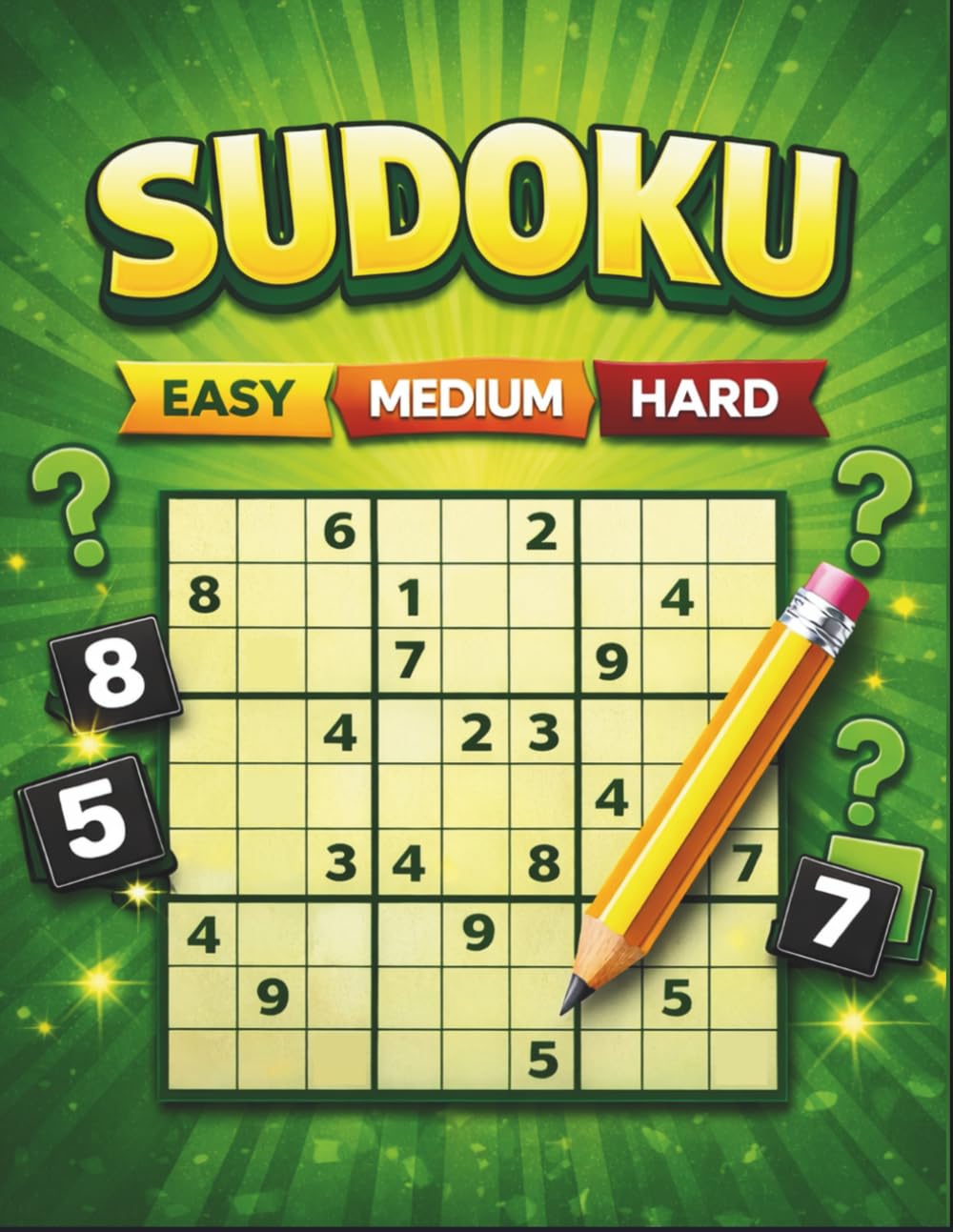 Sudoku Puzzle Book for Adults: 120 Brain-Boosting Puzzles – Easy, Medium & Hard | Large Print Sudoku