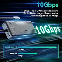 Yottamaster 8-in-1 USB-C Dokkoló M.2 NVMe SSD Házzal, 10Gbps Adatátvitel, 4K@60Hz HDMI, 100W PD Töltés, Kártyaolvasó, Windows/Mac 3