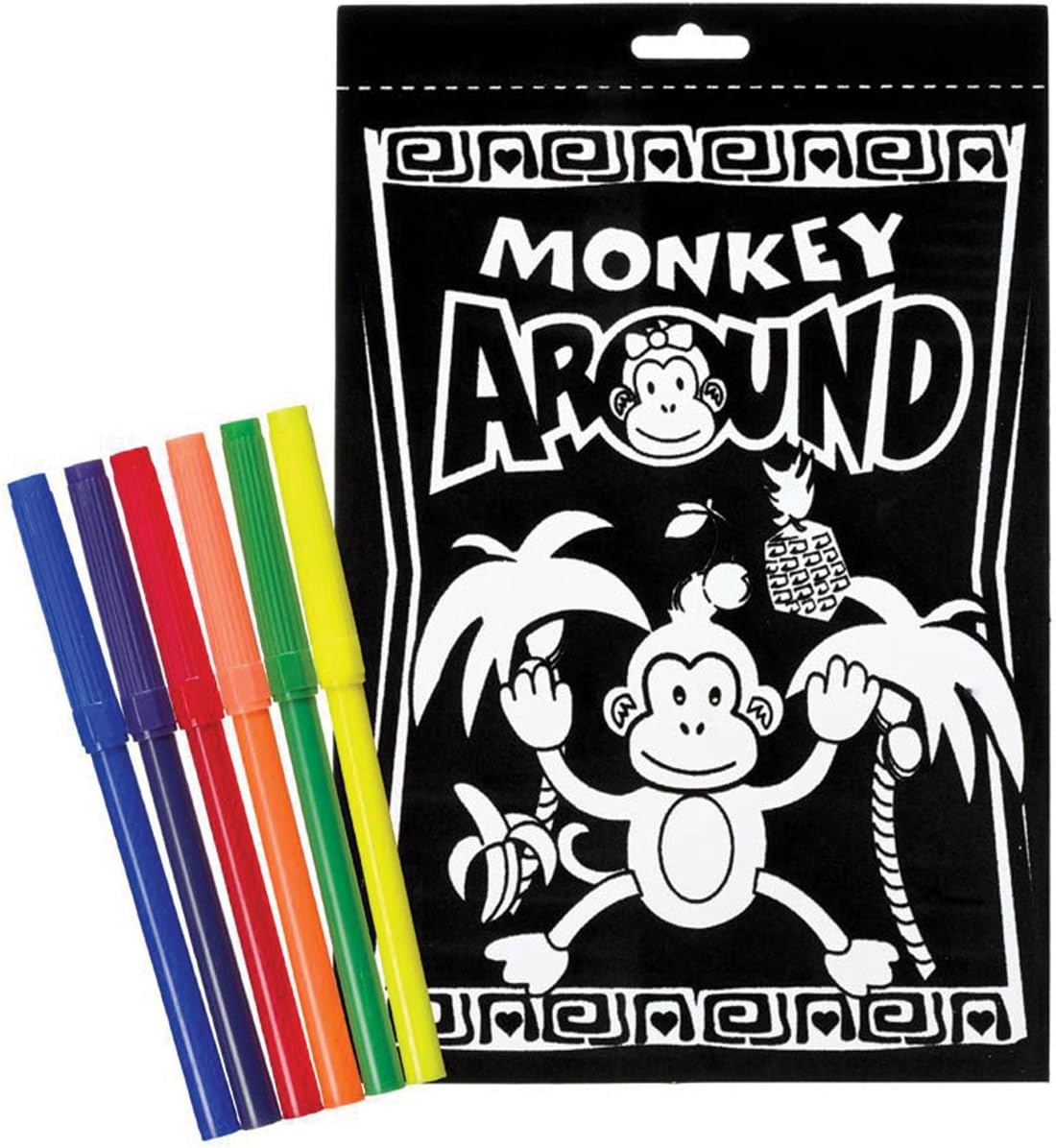 Darice 16x20 Inch Velvet Art Set - Monster Trucks Coloring Poster With Markers