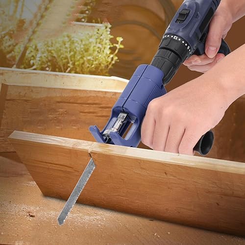 Miniatura 7 de Garosa Herramientas manuales inalámbricas de iones de litio con mango ergonómico y 3 hojas de sierra para cortar ramas, madera, plástico, metal, poda