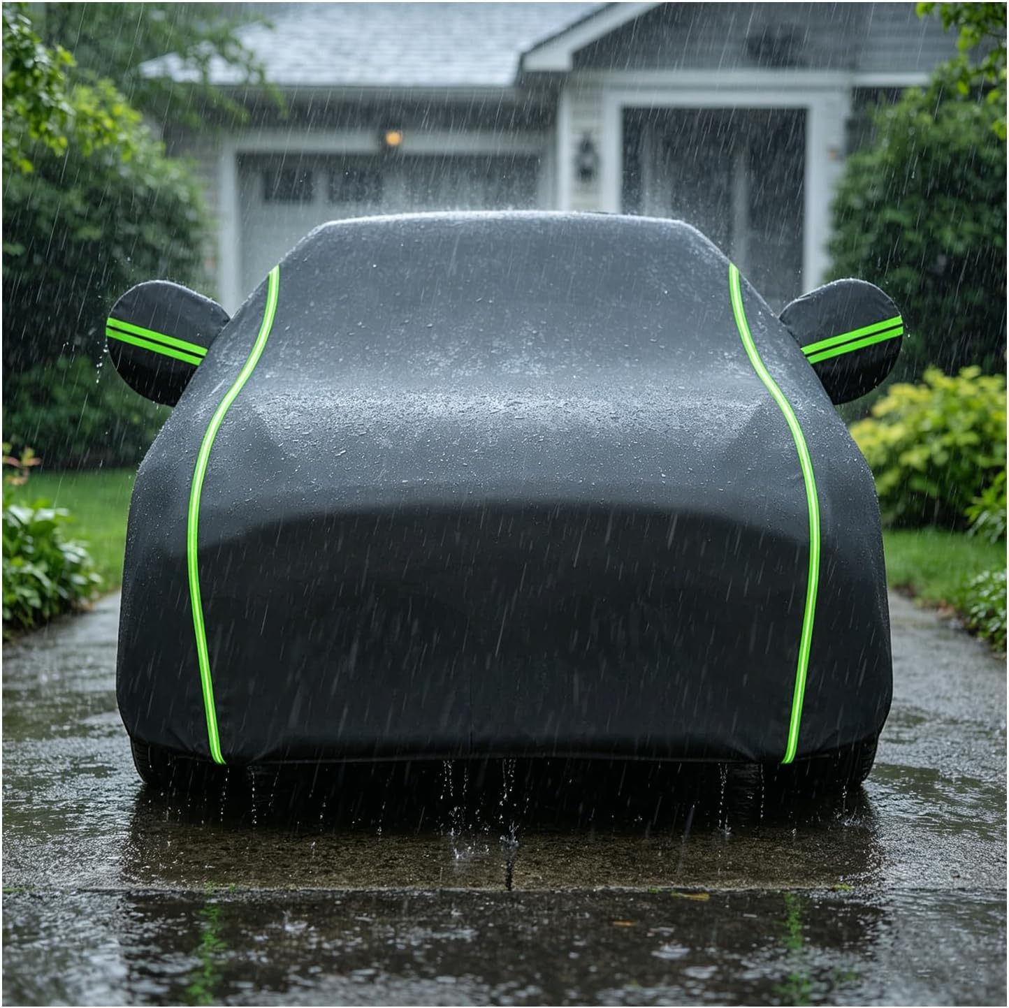 Funda coche exterior impermeable de tela Oxford ligera y lona GLE 350 8