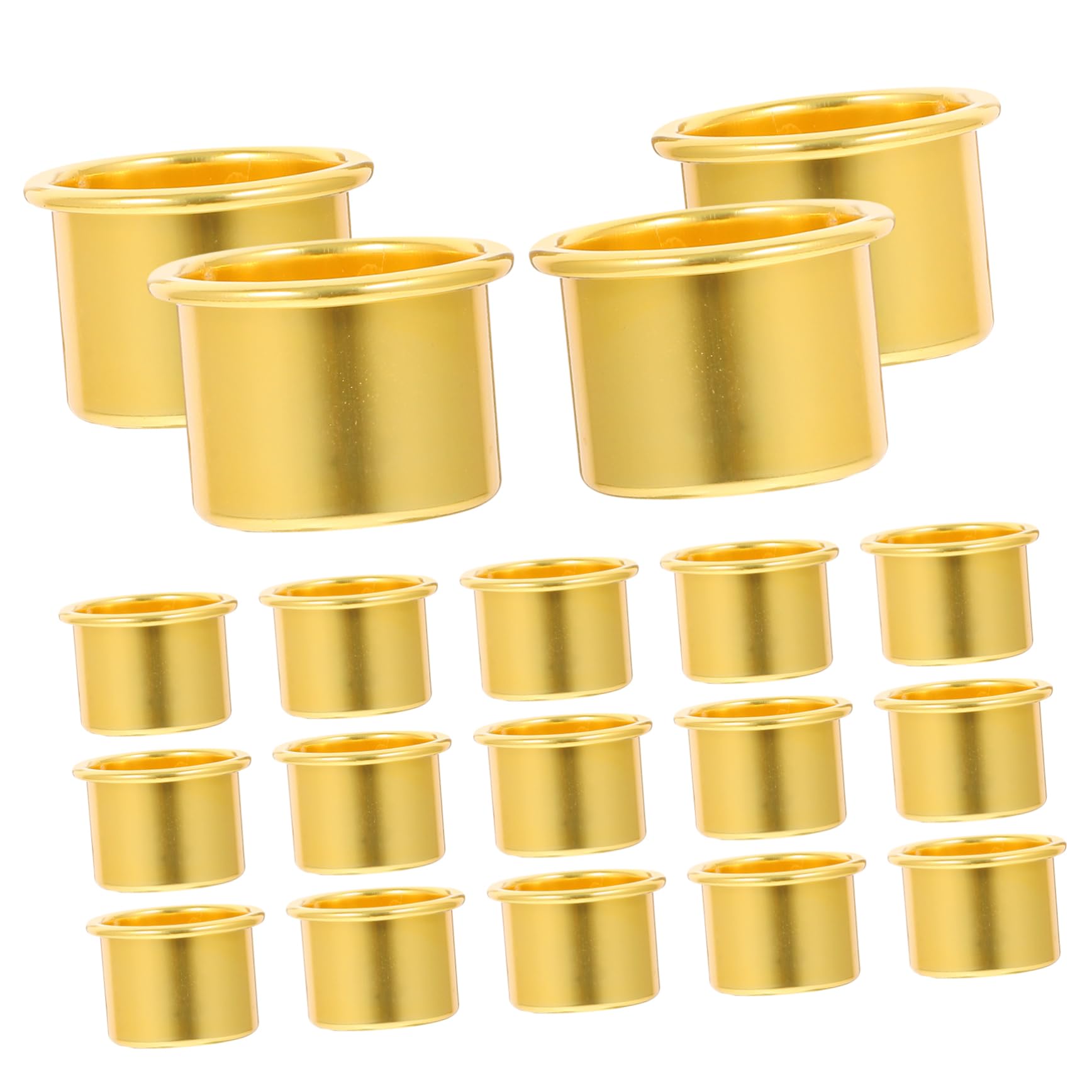 DECHOUS 30pcs bracket Metal water cup candle holder Wax Votive Pegs household crafts candlestick Candlestick Cup wishing wax DIY Tealight Candle Cup column frame candlestick cup