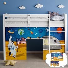 Astronaut Bunk Bed Curtains 45H Loft Bed Curtain, Full