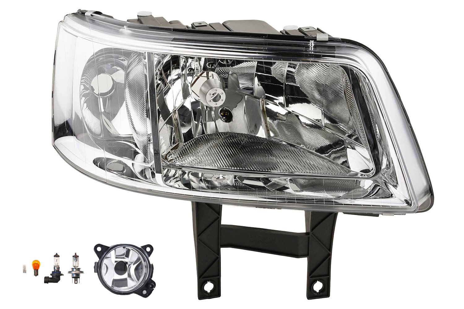 Johns, Faro alogeno anteriore adatto per VW Transporter T5 04/2003-10/09 H4 destro + fendinebbia + lampadina