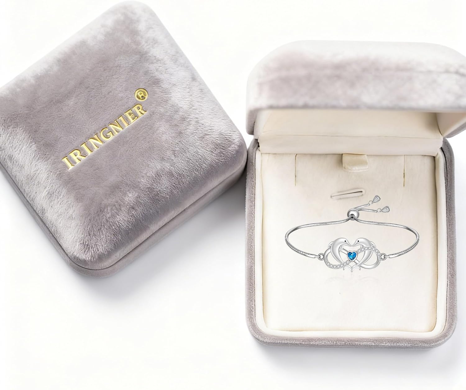 Chrsitmas ST Patricks Day Shamrock Hummingbird Sea Turtle Dolphin Black Cat Dog Paw Print Elephant Cardinal Bracelet for Women Sterling Silver Cute Animal Celtic Knot Adjustable Jewelry Gifts - Image 4