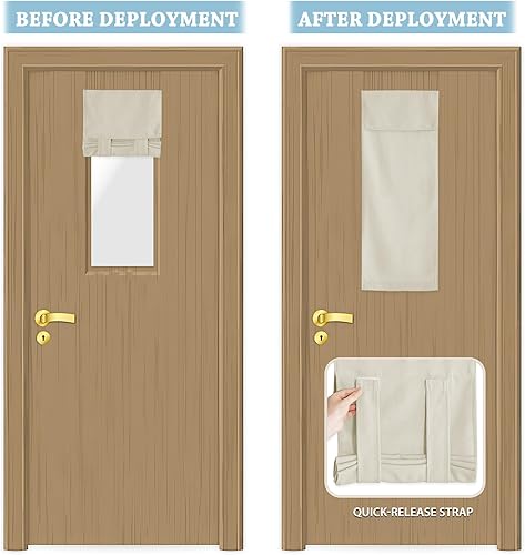 Miniatura 180 de RYB HOME Cortinas de privacidad para puerta francesa, rica textura de lino, cortinas para oscurecer la habitación, cortinas y cortinas