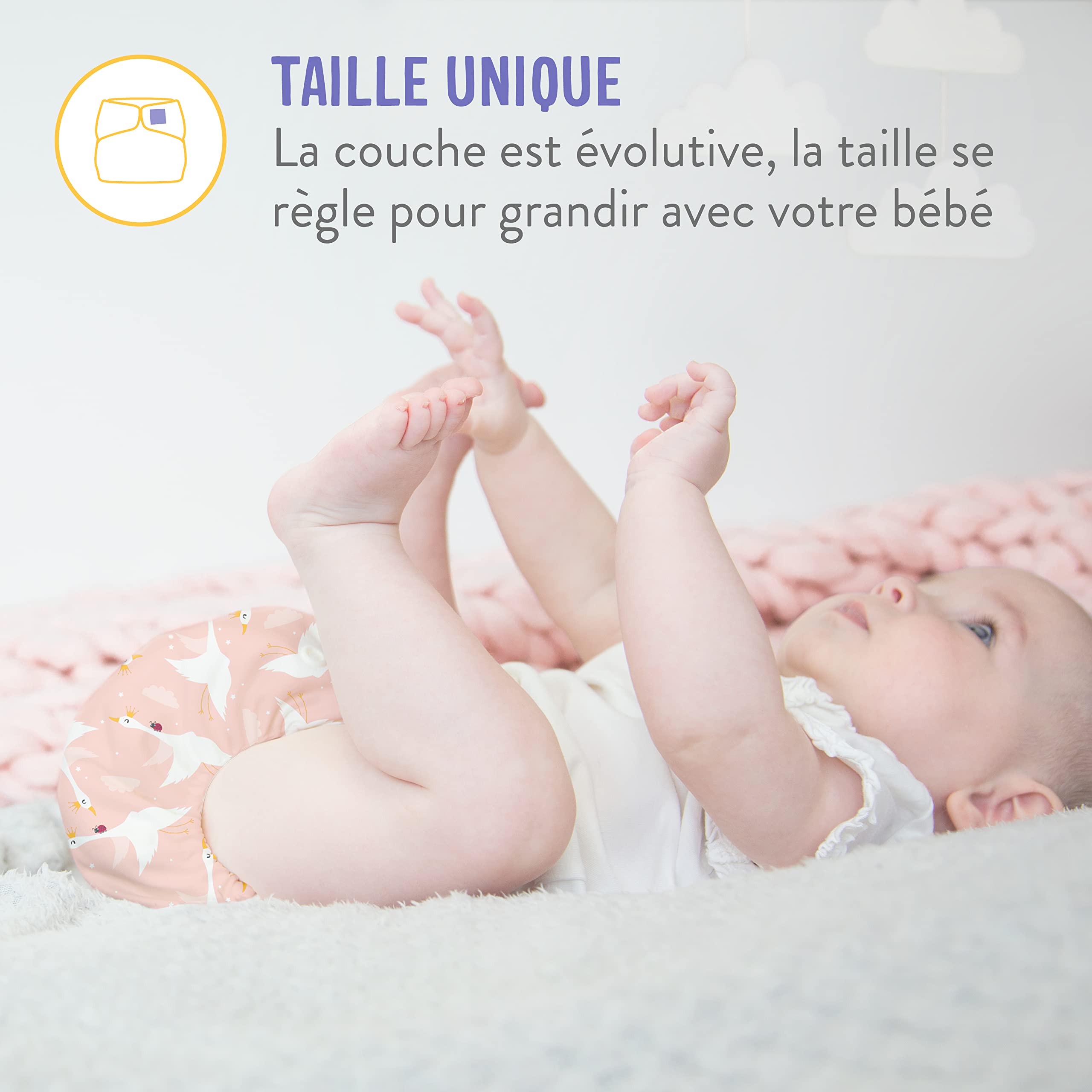 Bambino Mio, Miosolo Classique Couche Tout-En-Un, Couche Saine et Écologique, Paresseux, 1 Unité (Lot de 1) - 5