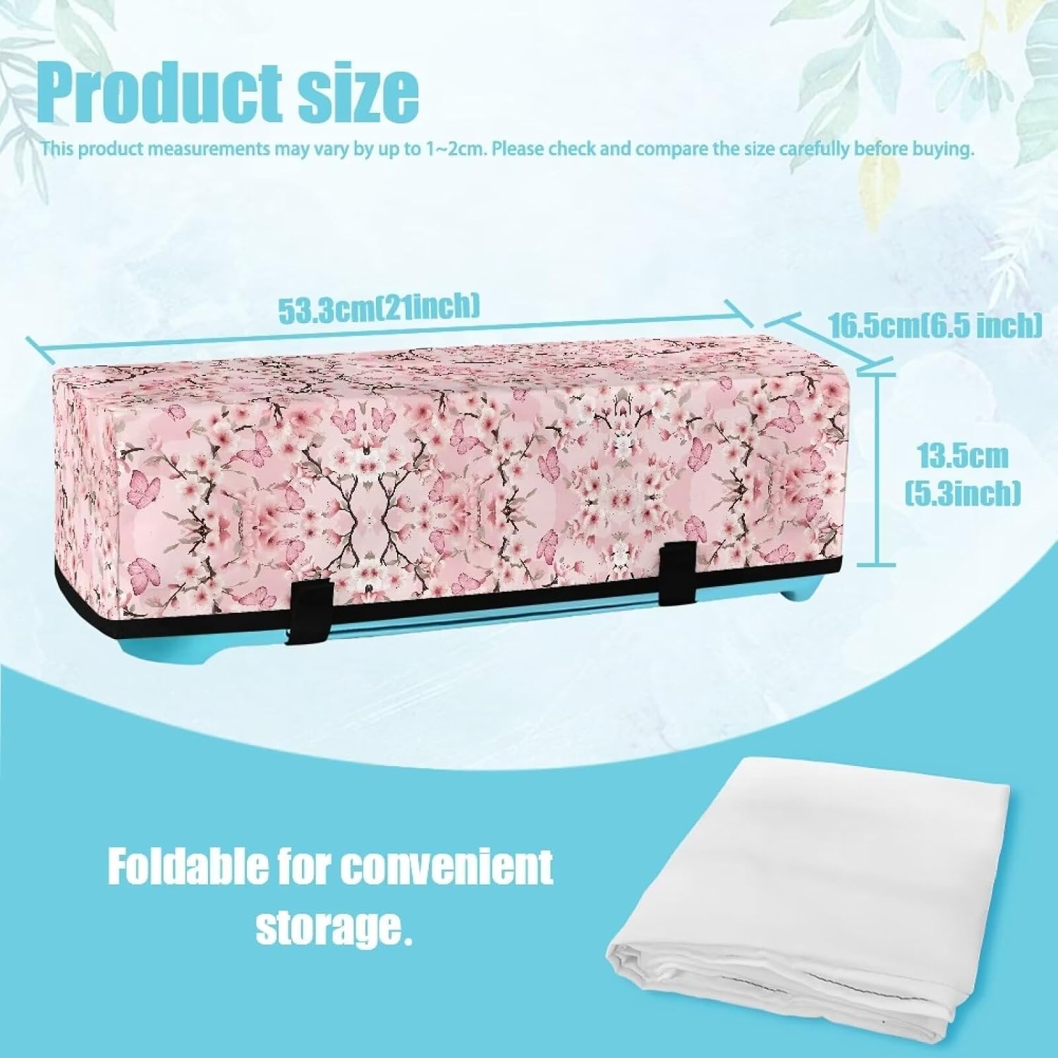 Dust Cover for Cutting Machine Waterproof Scrapbooking Machine Covers Compatible with Most Cricut, Cherry Blossom Print