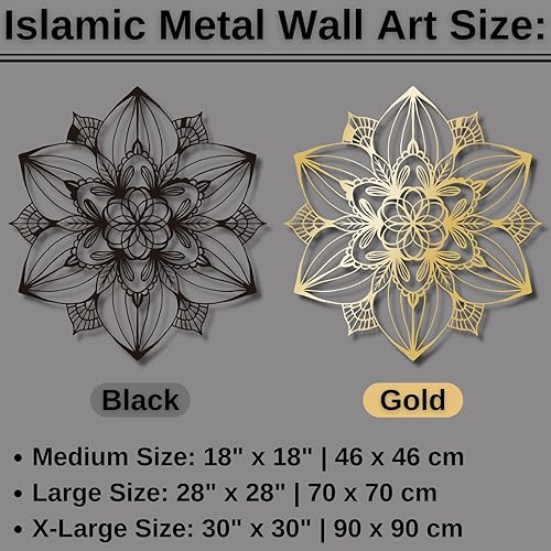 Miniatura 4 de Decoración de pared de mandala 3D, arte de pared de loto, arte de pared de mandala de metal, decoración de pared de flor de loto, arte de pared