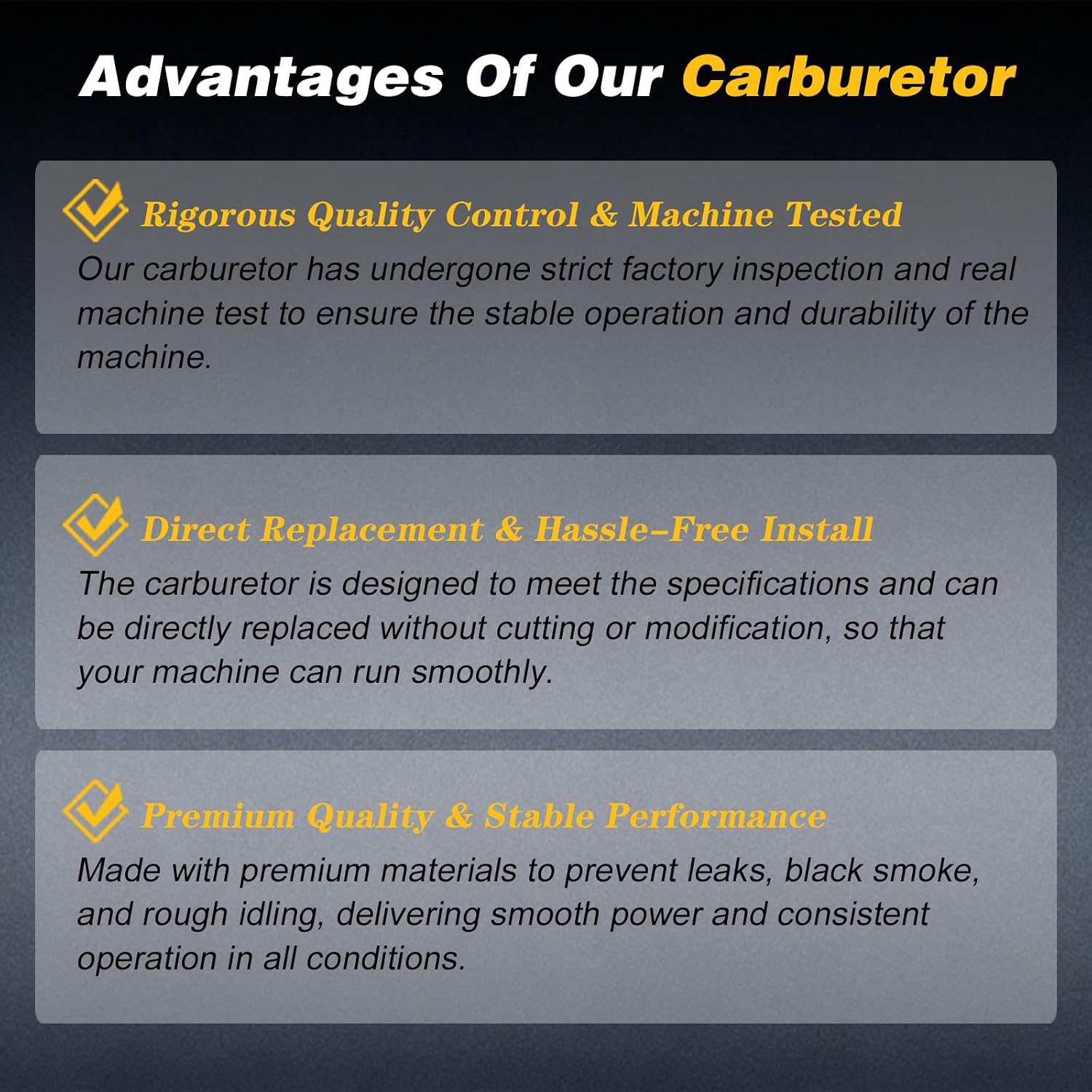 SecosAutoparts Carburetor Replacement CMXGIAC2500 Compatible with Craftsman 2500Watt 2500i Generator