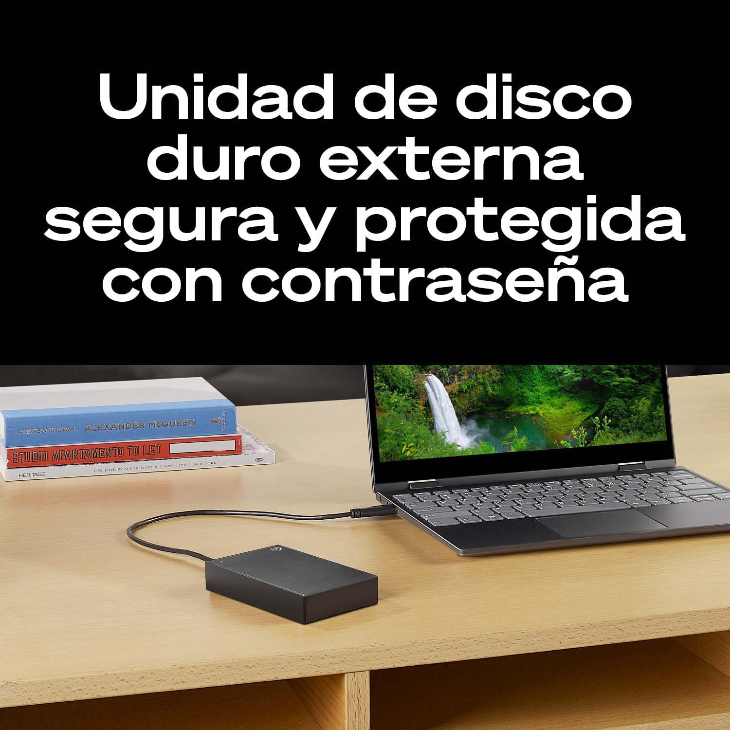 Seagate One Touch 2TB, con protteción de contraseña, disco duro externo portátil, PC, portátil y Mac, USB 3.0, Space Gray, incl. Rescue Services (STKY2000404) 6
