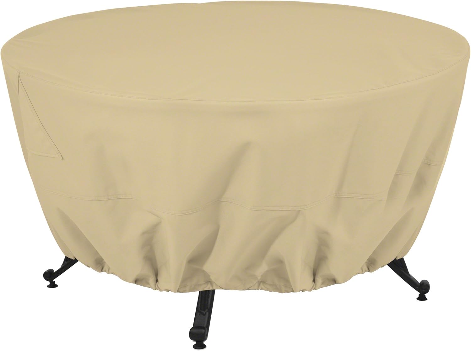 Classic Accessories Terrazzo Water-Resistant 42 Inch Round Fire Pit Table Cover