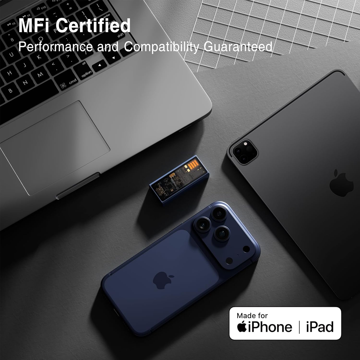 Questyle M15i Blues Blue Headphone Amplifier [MFi Certified] Jazz/Blues Custom Tuning Portable USB C DAC Amps with 4.4mm/3.5mm Outputs PCM 768kHz/DSD512 Hi-res Lossless Audio Adapter for Phones/PC