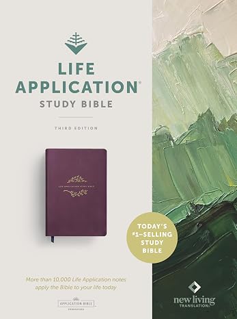 NLT Life Application Study Bible, Third Edition (LeatherLike, Purple, Red Letter)