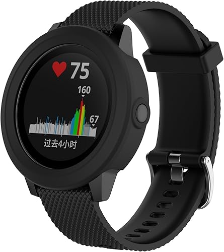 Miniatura 3 de FitTurn Funda para Garmin Vivoactive3, a prueba de golpes e inastillables Funda protectora para Garmin Vivoactive3 (negro)