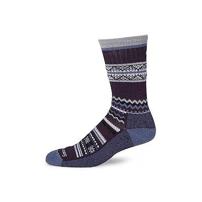 Smartwool Everyday Snowed In Sweater Crew Socks Knee High Socks Shoes Chalk Violet