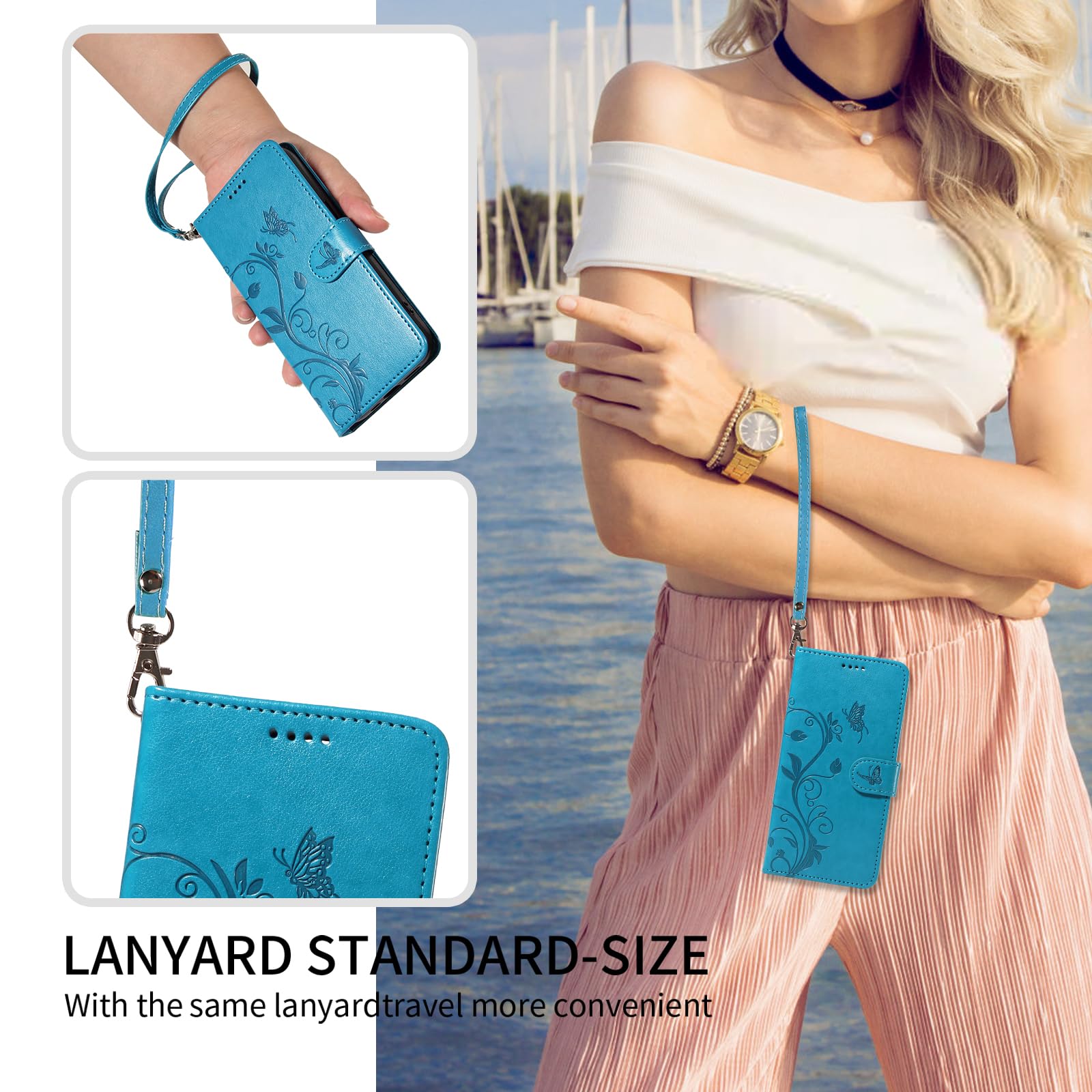 Custodia Flip Con Porta Carte Custodia Per Google Pixel 8 Pro, Custodia A Portafoglio In Pelle Cover Protettiva Elegante