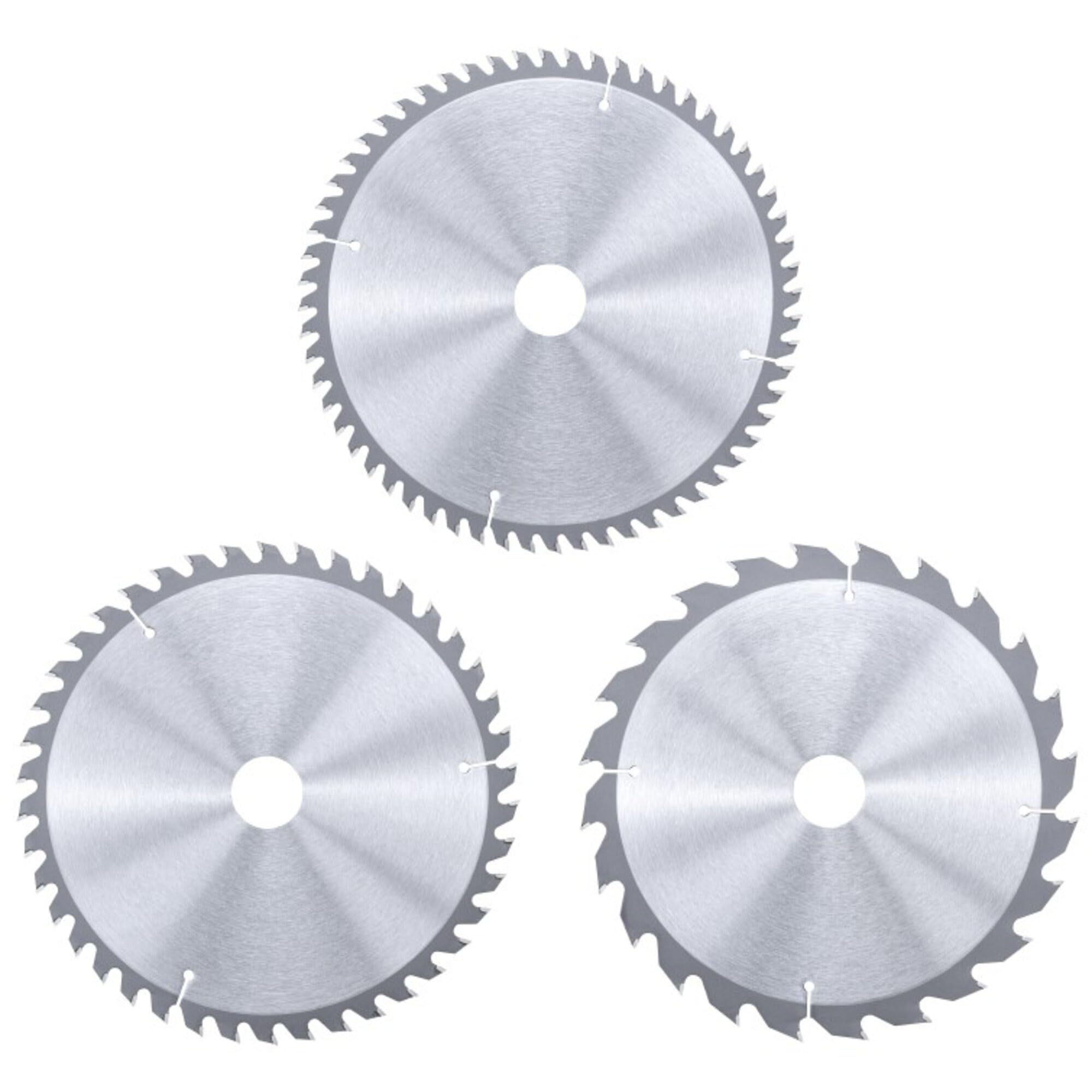 kwb by Einhell - Set di 3 lame per sega circolare, 210 x 30 mm, accessori per seghe (3 lame HM, diametro 210 x 30 mm, 1 x 24 Z, 1 x 42 Z, 1 x 60 Z, adatto per seghe circolari Einhell e troncatrici a