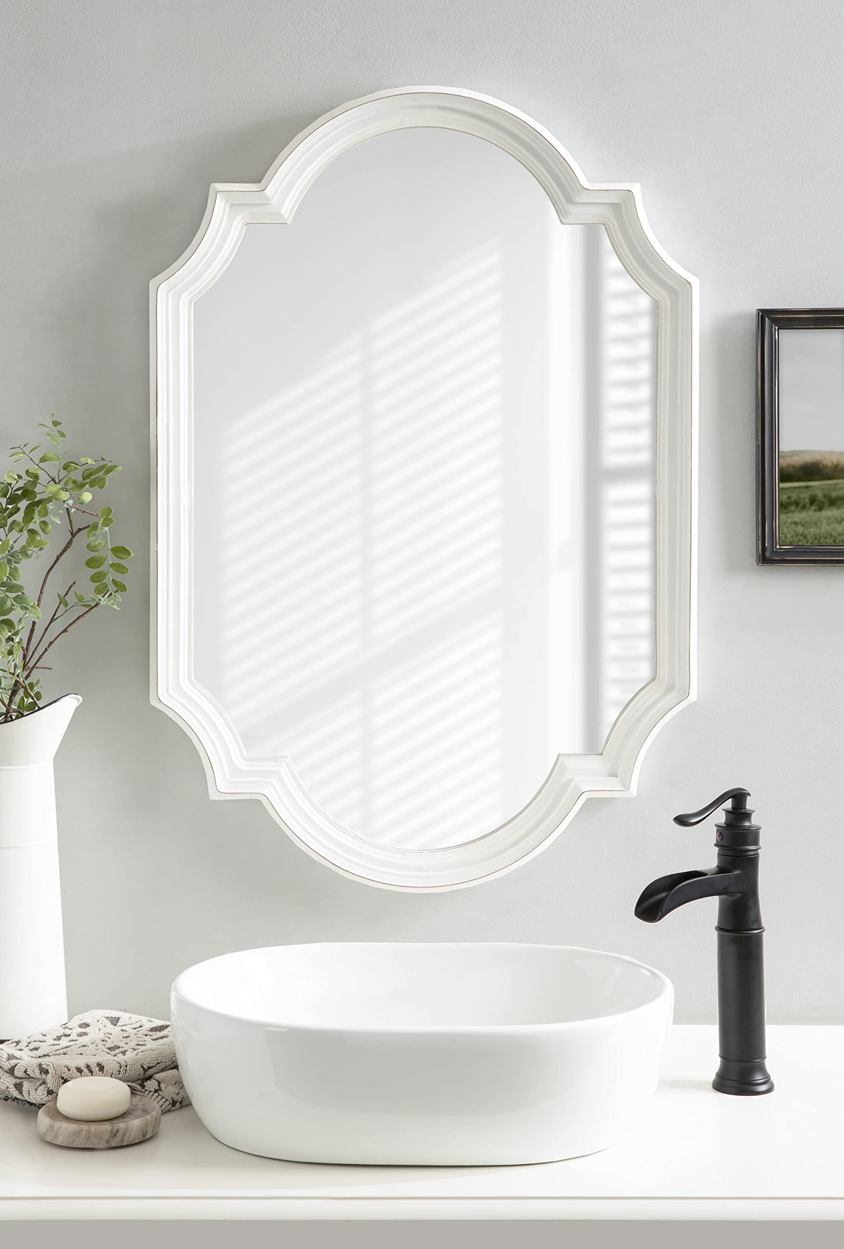 ボーン　ミラー　インテリア　ホワイト ボーンミラーインテリアホワイト