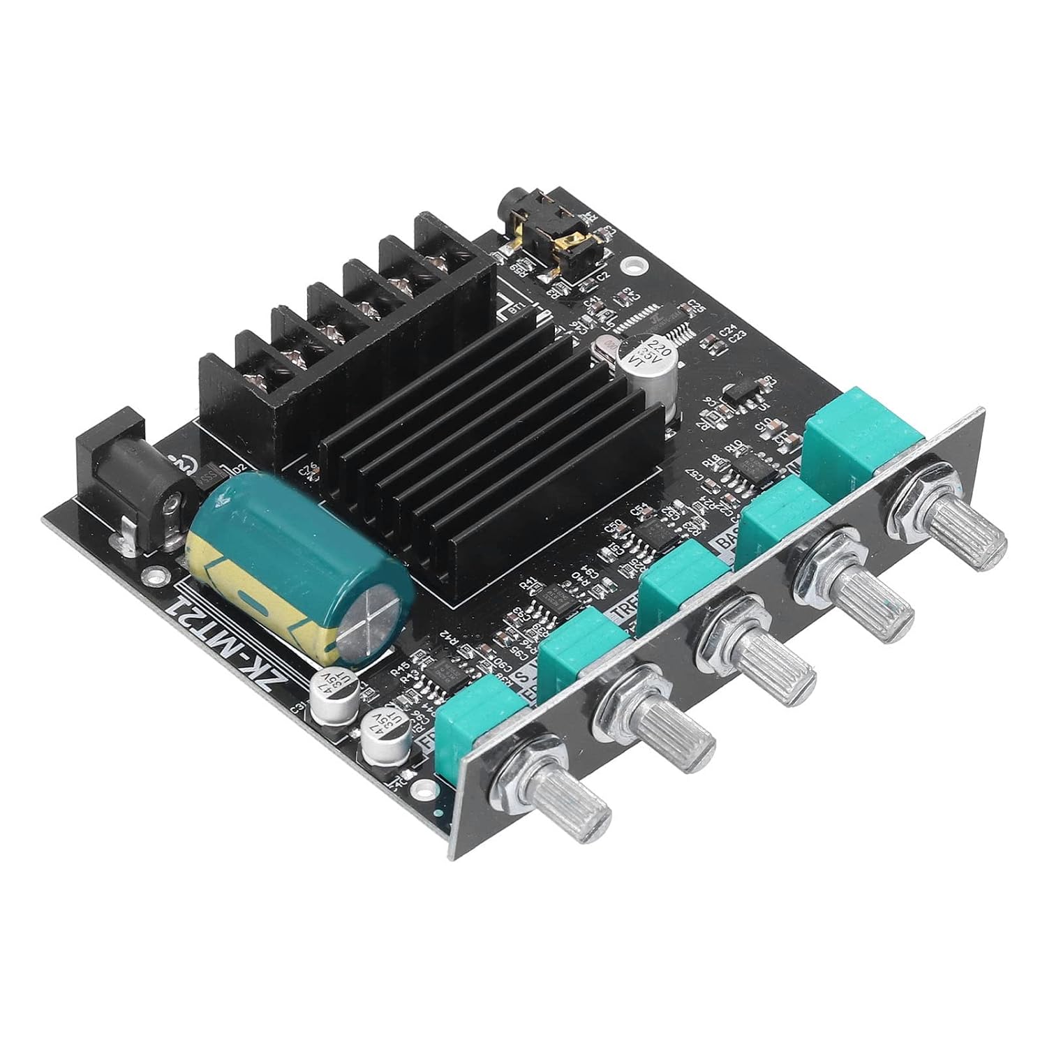 ZKMT21 Bluetooth Power Amplifier Board 2.1 Channel Amplifier Module Audio Power Amplifier Board for DIY Speakers 500mV