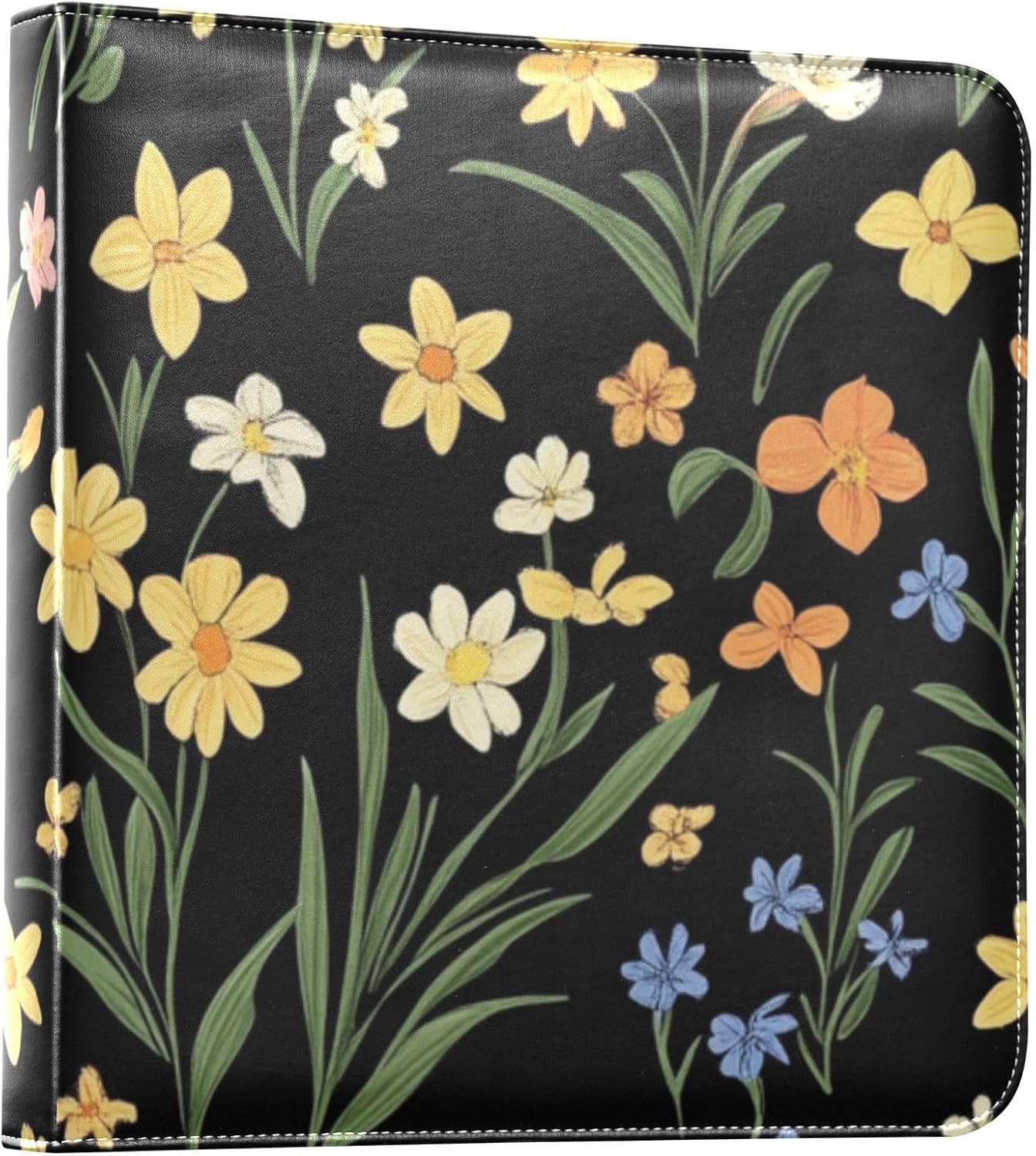 Yellow and Blue Vintage FlowersPhoto Albums Photo Books Self Adhesive Pages Scrapbook Photo Albums Family Albums For Photos 6x8