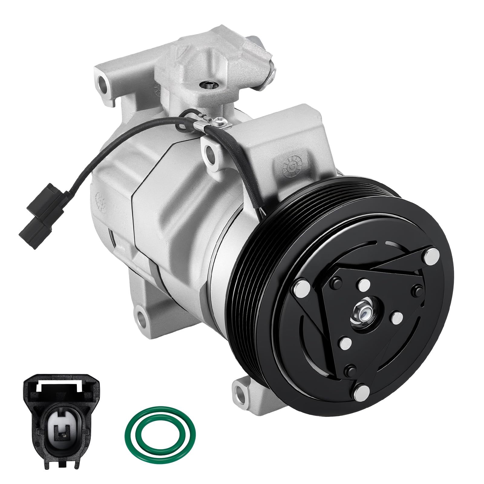 BDFHYK 198303 Air Conditioning AC Compressor with Clutch Compatible with Honda Accord 2013 2014 2015 2016 2017 2.4L l4, Gas, Replaces 197303, 7513126, 2022539