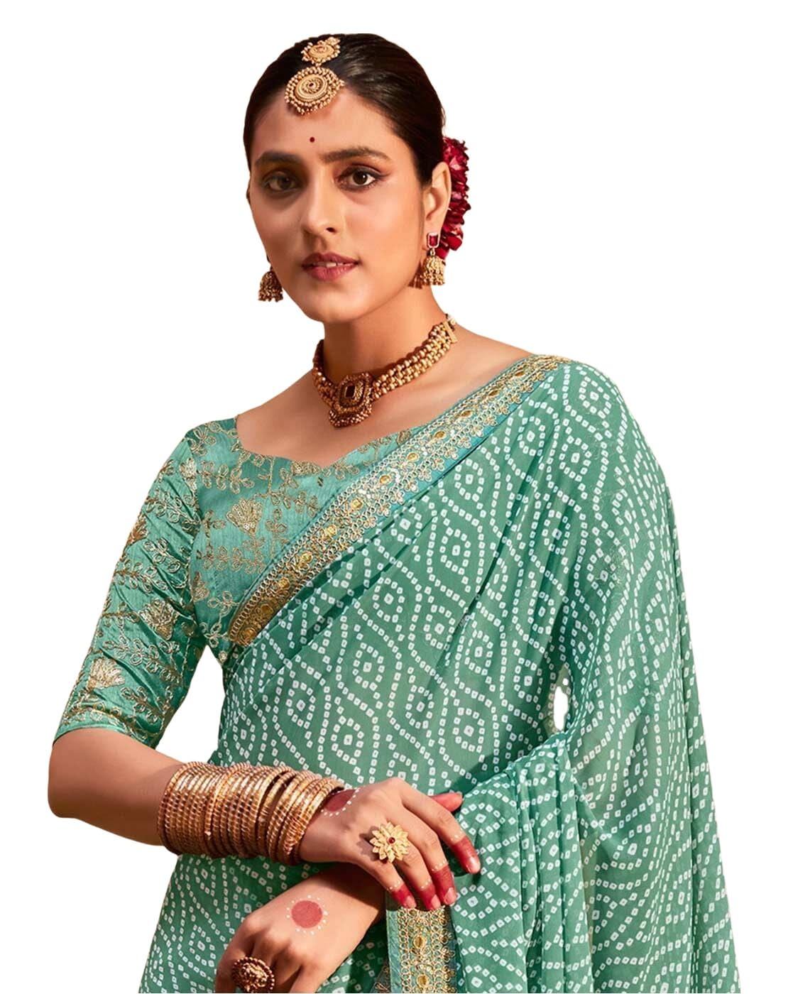 SIRIL Bandhani Saree