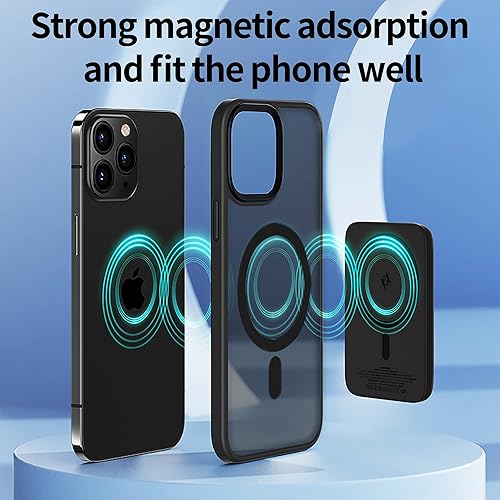 Miniatura 450 de Yriklso Strong Magnetic Case for iPhone 11 [Compatibilty with MagSafe] Protective Shockproof Cover Phone Case for iPhone 11 6.1" Frosted Purple