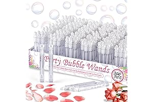300 Pack Mini White Bubble Wands, Perfect for Weddings & Celebrations