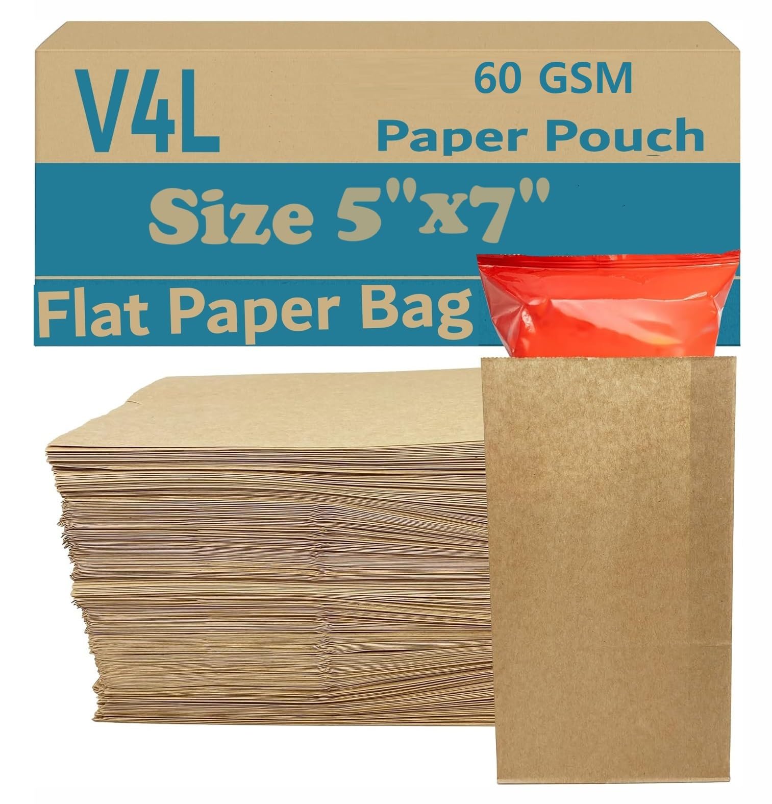 M&M Paper Bags Kraft Paper Medicine Pouch Size 5X7 Inch Pack Of 100 - Brown (B08CSWCSWF) Amazon Price History, Amazon Price Tracker