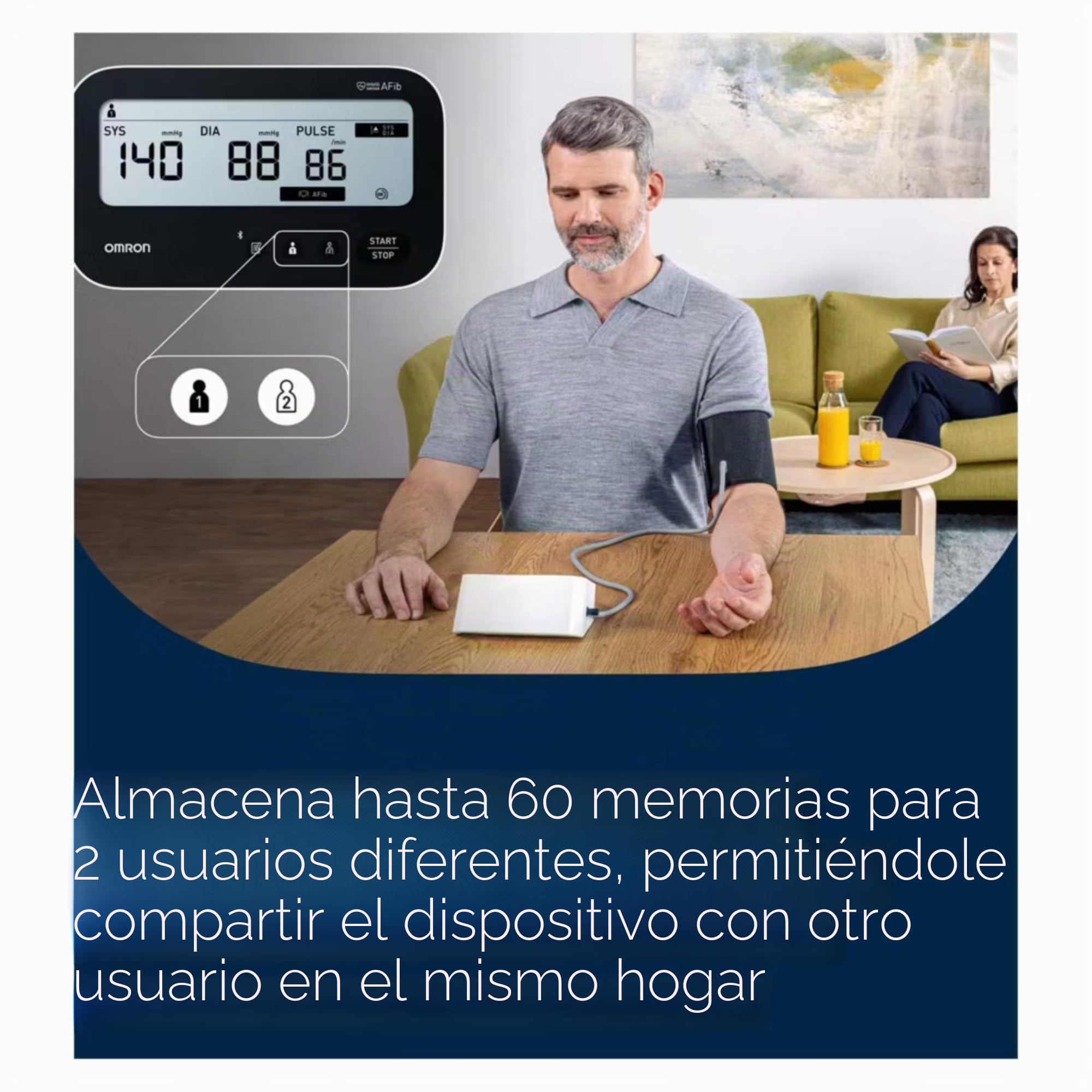 Omron M4 Connect AFib - Monitor de presión arterial para brazo superior