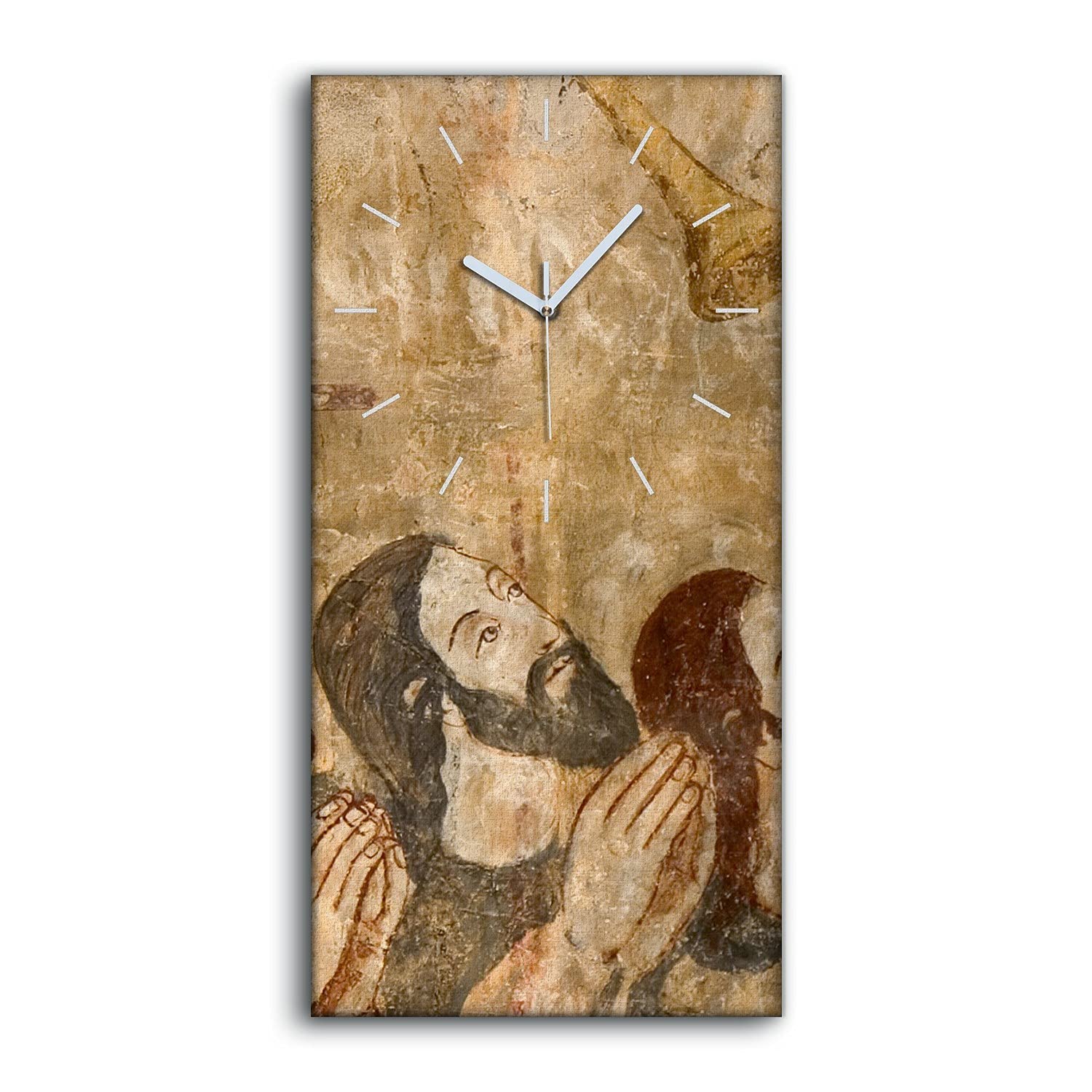 Horloge sur toile sans tic-tac pour chambre et grand salon 30x60