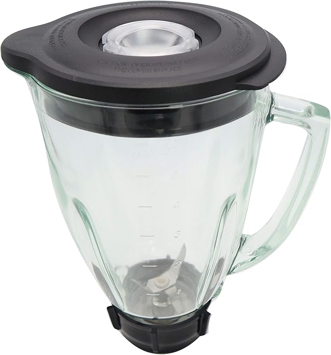 Blendin Complete 6Piece 48 Ounce Replacement Round Glass Jar Cup