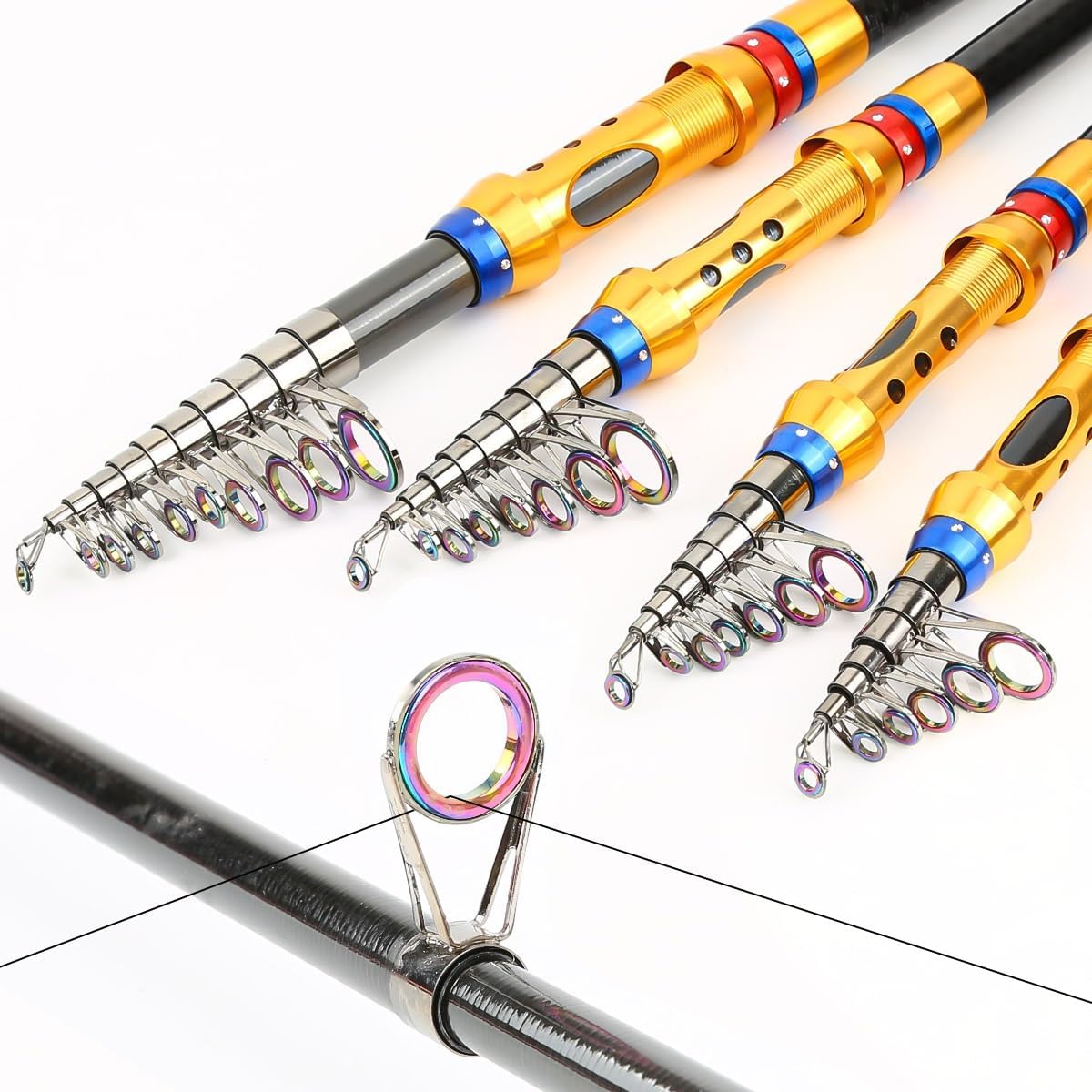 Telescopic Fishing Rod for Long Distance Sea Throwing Gear