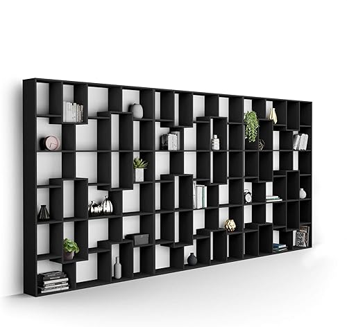 Miniatura 134 de Mobili Fiver, Estantería Iacopo XS (63.31 x 31.5 pulgadas), roble rústico, fabricada en Italia Roble rústico,Ashwood Negro,Ashwood Blanco,Efecto