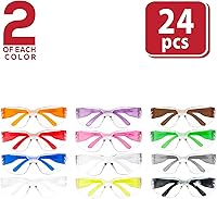 Vista 2 de SAFE HANDLER Gafas de seguridad con patillas de color transparente Talla única, para adultos, jóvenes, lente de policarbonato protector