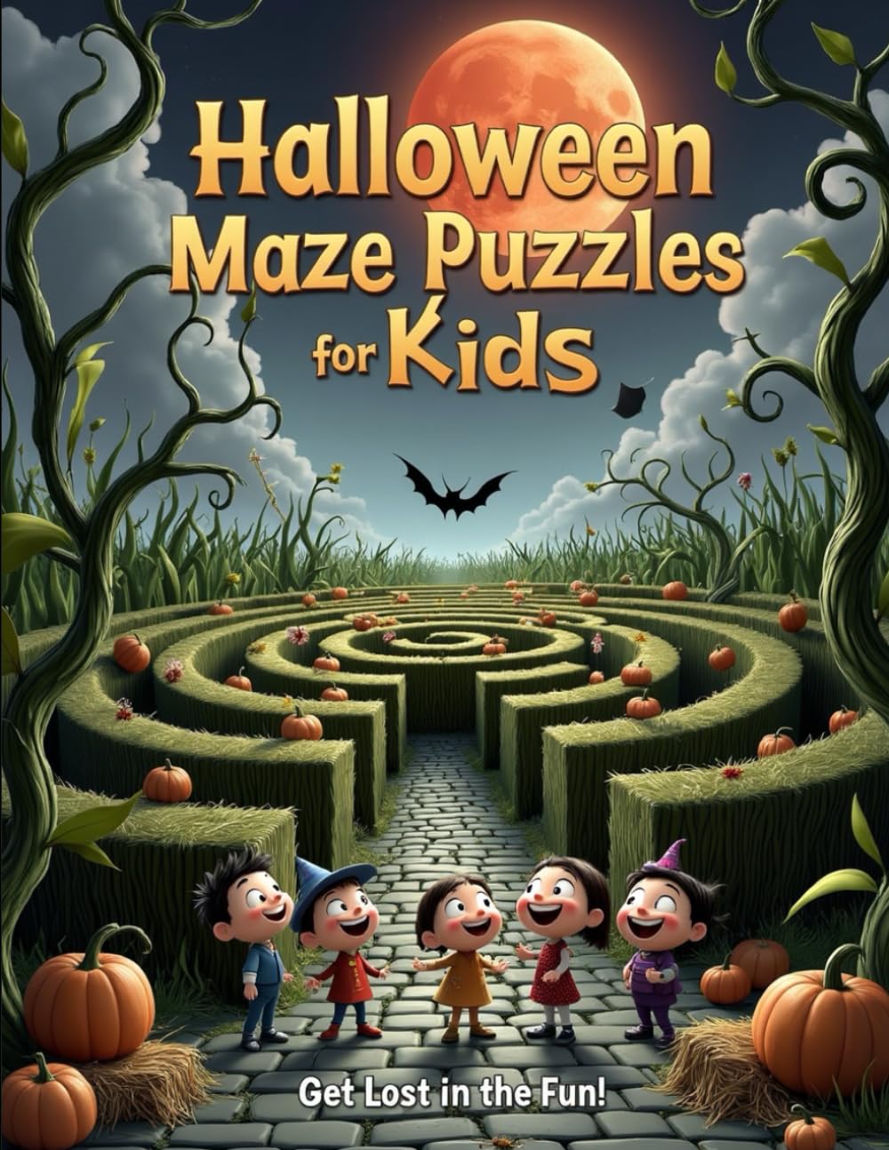 Halloween Maze Puzzles for Kids: •Easy maze puzzles for young children