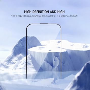 [KOLAY KURULUM] for Apple iPhone 13/14/16E/13PRO ile uyumlu Extra HD Premium Safir Cam Ekran Koruyucu (Hayalet, iPhone 13/14/16E/13PRO)