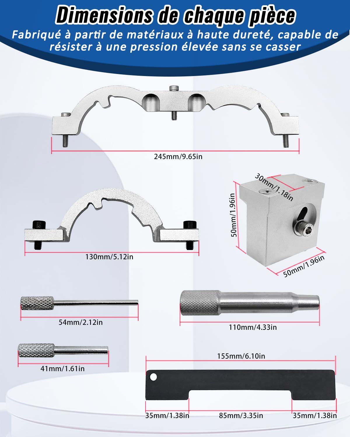 Kit de Calage Distribution, Outils de Calage d’Arbre à cames compatibles avec Chevrolet Opel Vauxhall 1.2, 1.4, remplace OEM EN-49977-100, EN-49977-200, EN-499-78, EN-953-A, EN-952