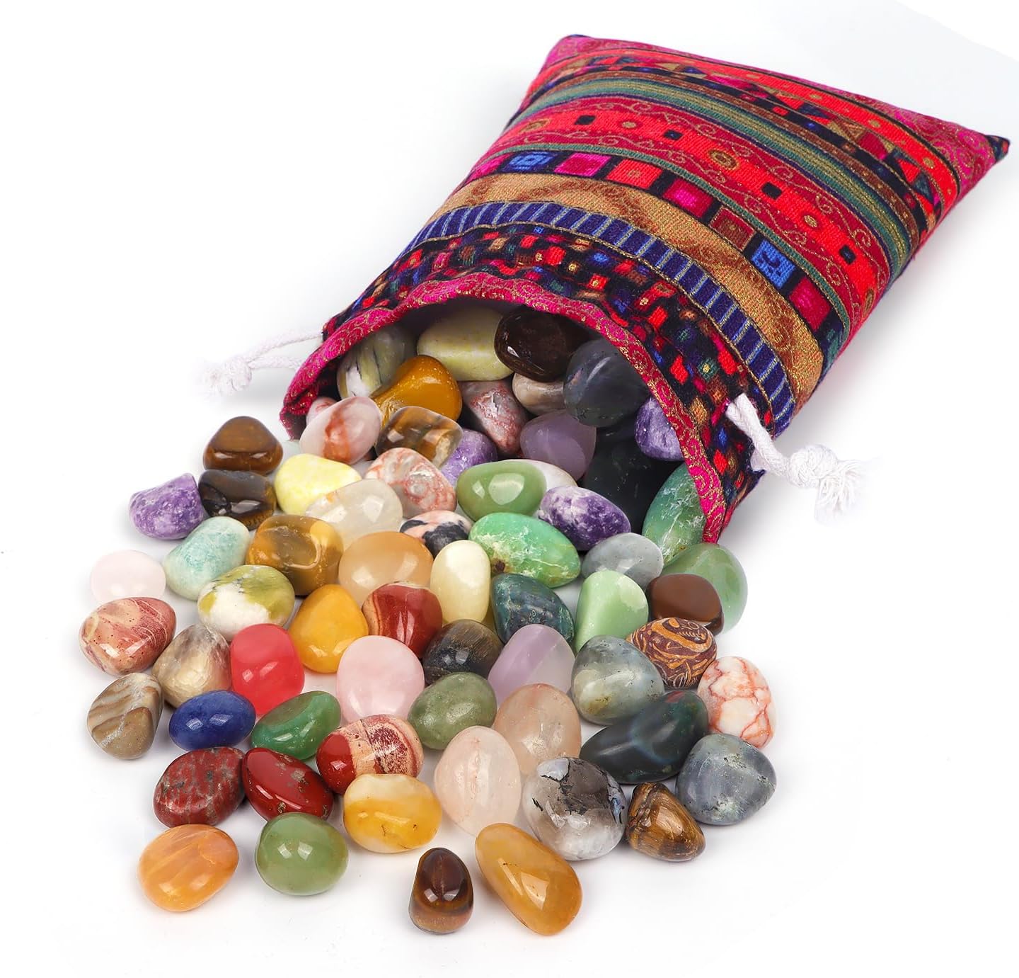 400g Natürliche Edelsteine Mix - Trommelsteine Für Kinder & Deko