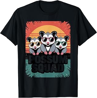 Possum Sunglasses - Fun Animal Band Graphic T-Shirt