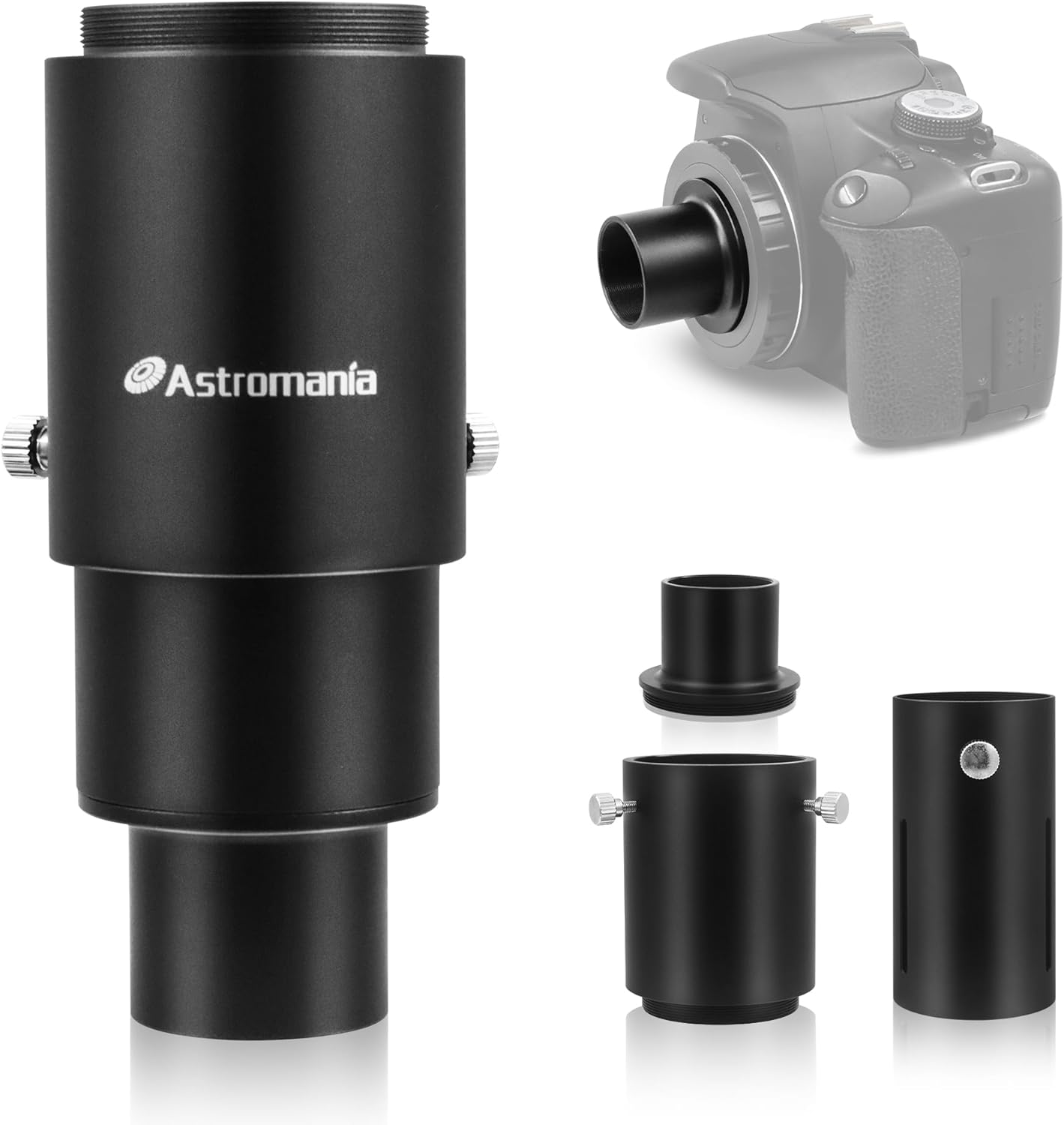 Astromania Telescope Photo Adapters, Metal Extendable Camera Adapter for Telescope with 1.25 inch T Adapter, Compatible for Prime-Focus Or Eyepiece-Projection, Canon EOS Nikon SLR Cameras Photography - Image 9