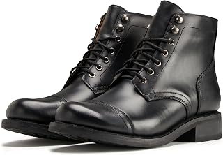 SUREWAY Men's Genuine Leather Dress Boots Classic Oxford Ankle Boot | Lace up Slip on Chukka Boots Classic Comfort Oxford Style Footwear