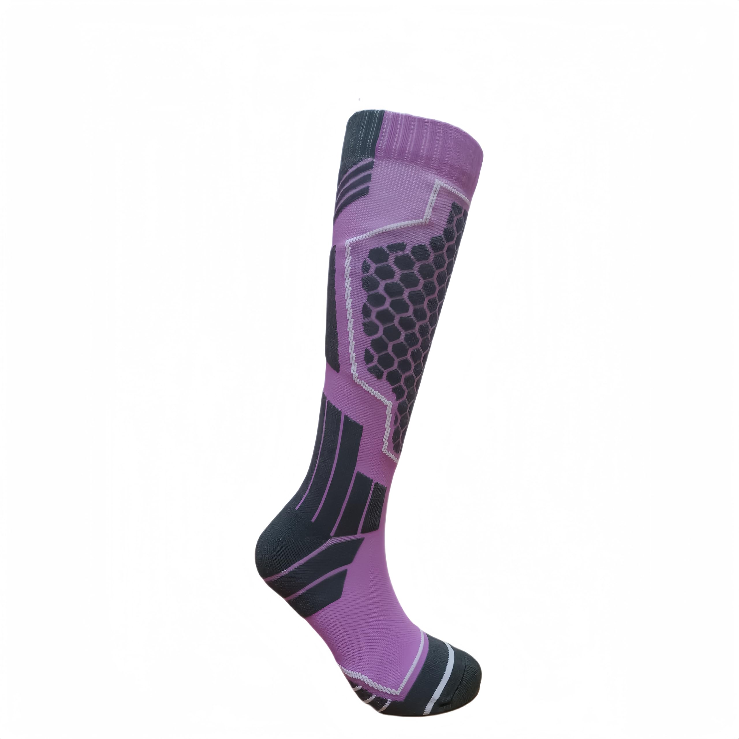 MapleLeafSwallow Women Snowboard Socks Cotton Blend Polyester Warm, Soft and Durable for Outdoor Ski Sport Green 1 Pair