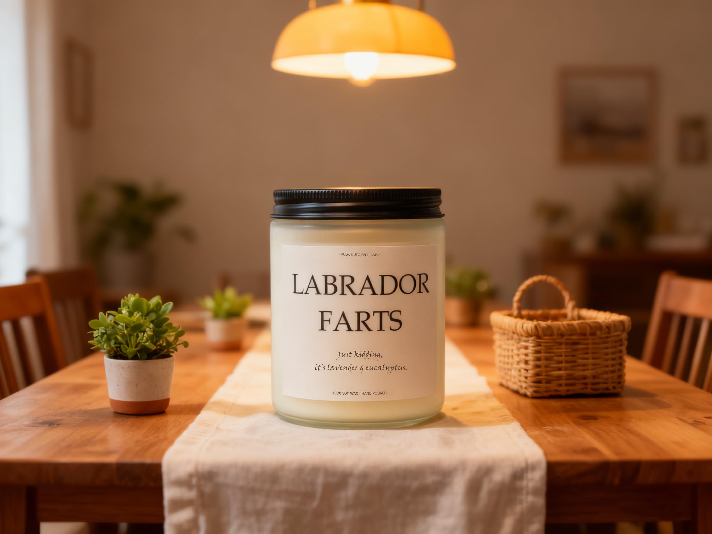 Labrador Retriever Gifts, Labrador Gifts for Women, Dog Mom Gift for Women - Lavender & Eucalyptus, Crafted by Natural Soy Wax & Natural Essential Oils, 7OZ