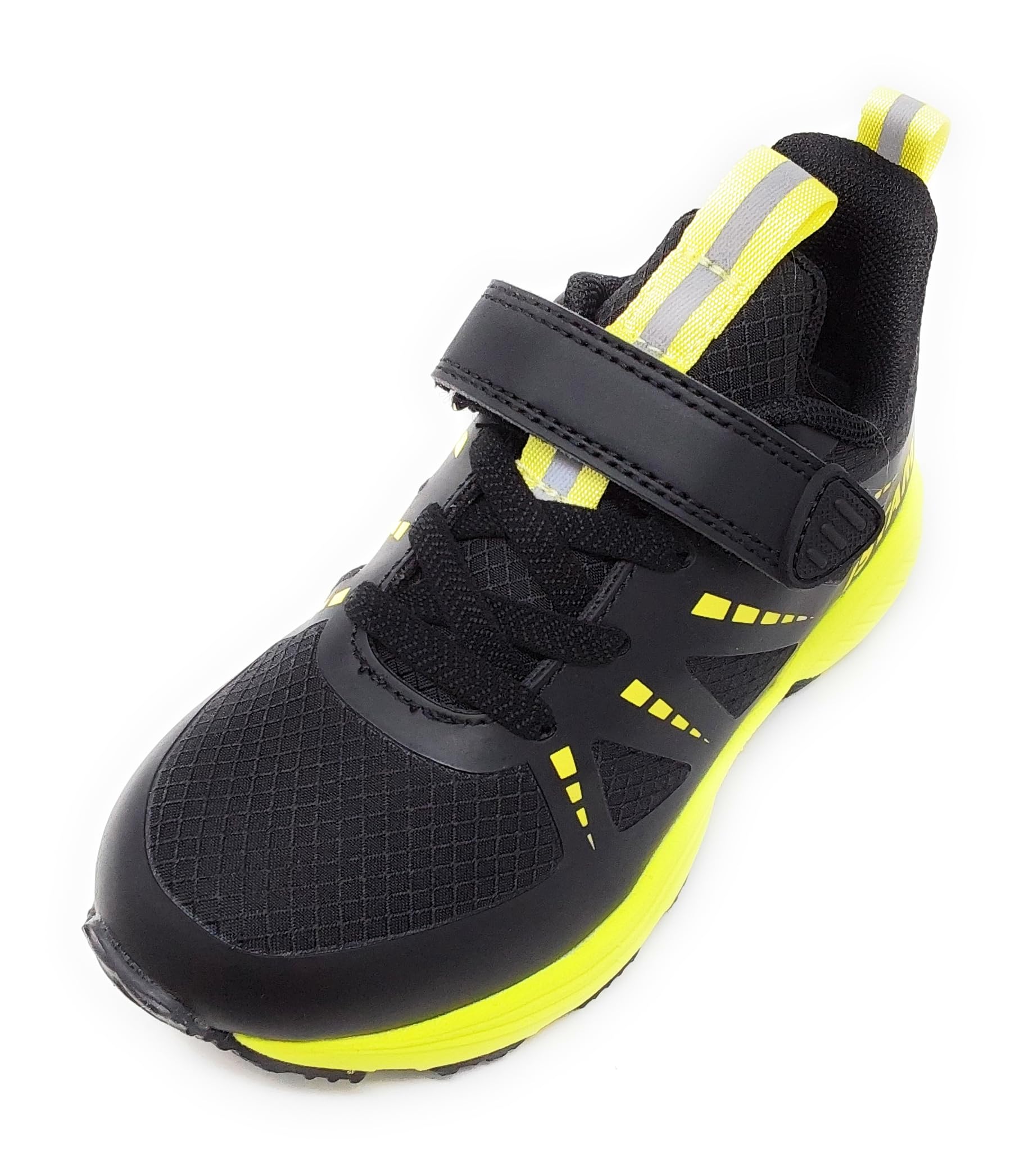 IMAA3805 AB01 Sportschuh schwarz/gelb mit Klettverschluss