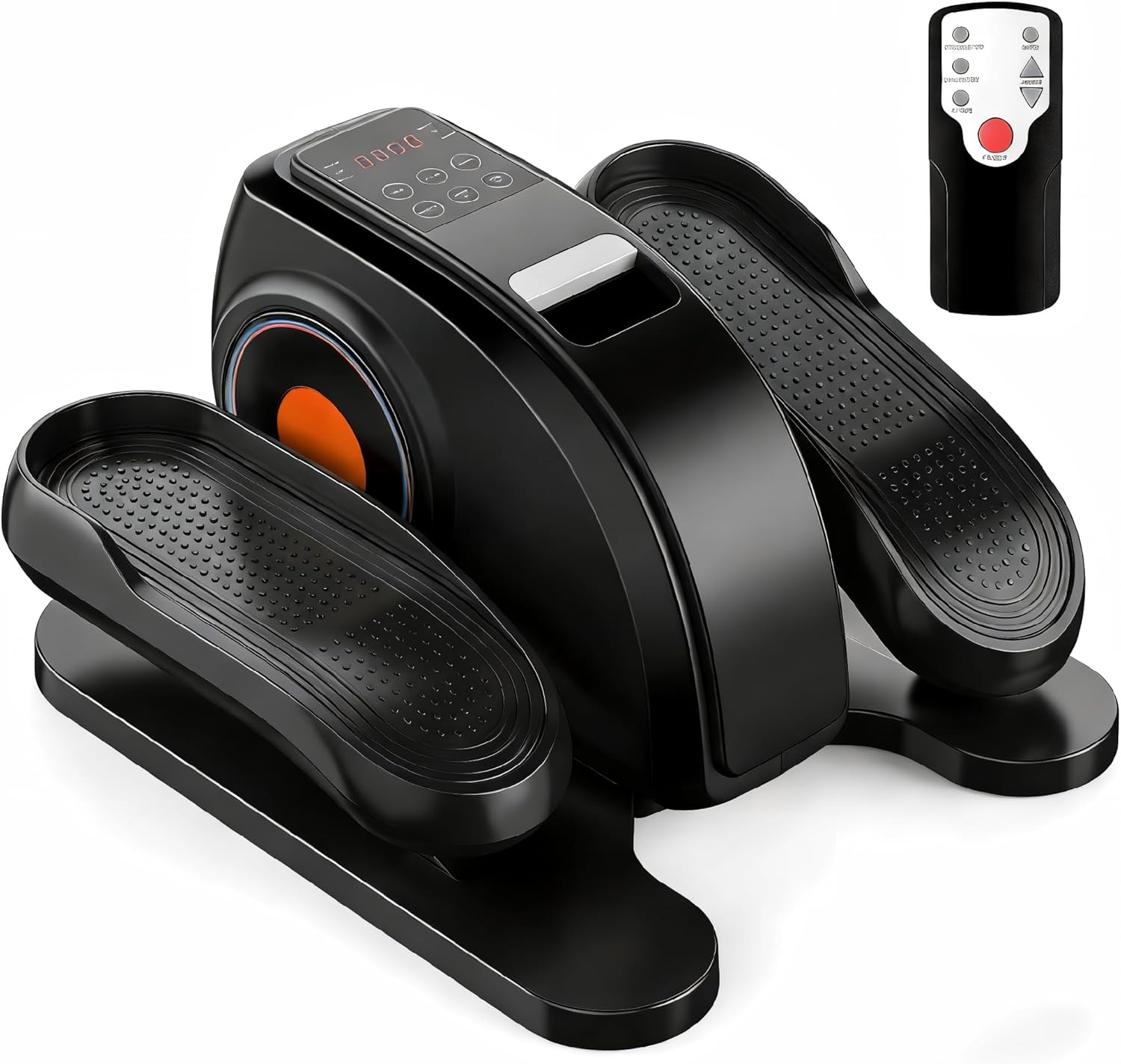 OLIXIS Under-Desk Elliptical Machine–Compact & Quiet Mini Pedal Exerciser with Adjustable Speed, LED Display, Portable Fitness Solution for Home or Office Workouts