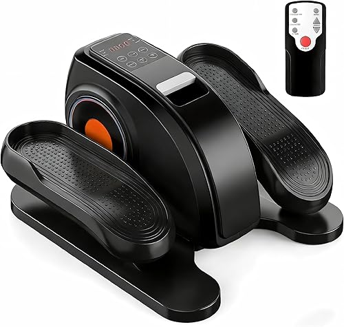 Miniatura 11 de OLIXIS Máquina elíptica debajo del escritorio: mini ejercitador de pedal compacto y silencioso con velocidad ajustable, pantalla LED, solución