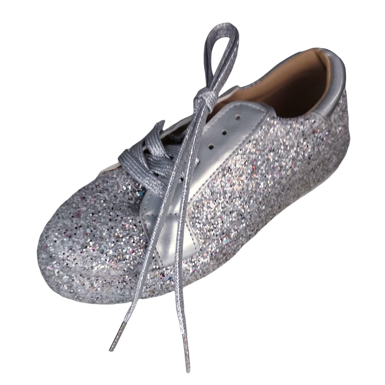 Glitzer Sneaker Damen Silber Pailletten Halbhoch Damenboots Party Factory Schuhe Für Und Herren Designer Turnschuhe Karneval Plateau Funkelnde Bling Shiny Dressy Bedazzled Hochzeits Walking
